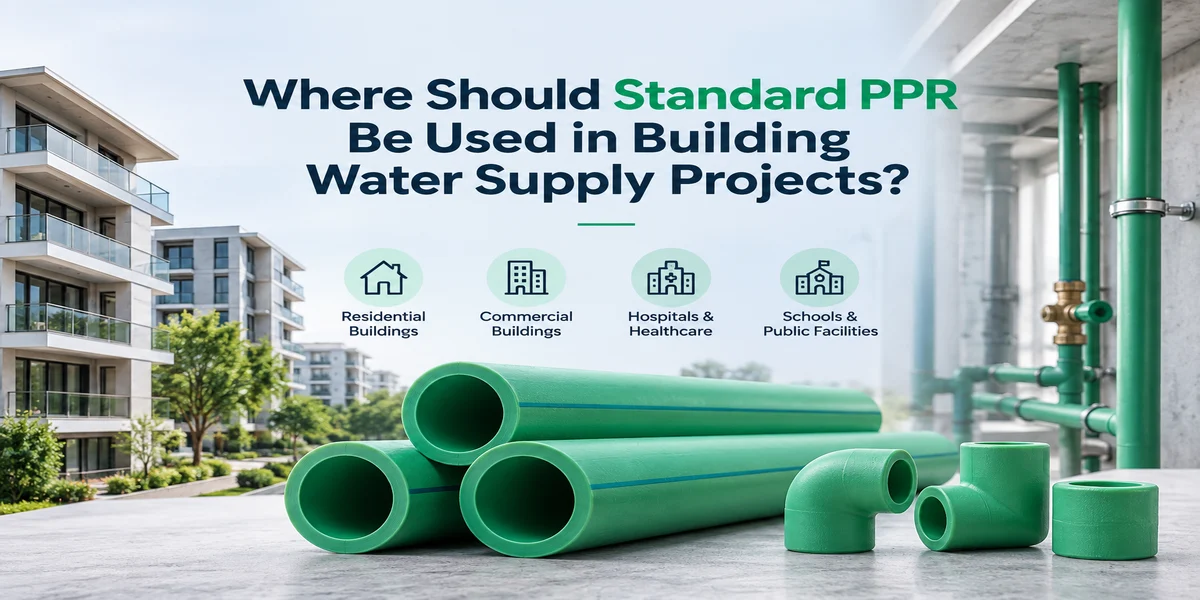 Automated injection molding machine producing white standard PPR pipe fittings on a factory production line.